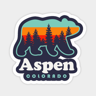 Aspen Colorado Souvenir Bear Rocky Mountains Magnet