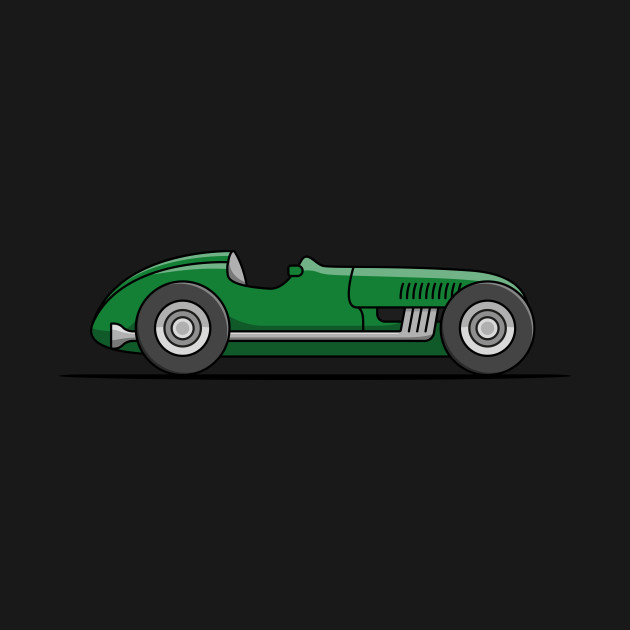 Disover Classic Racing Car - Green - Racing Car - T-Shirt