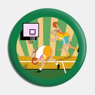 Basketball Kangaroos Pin