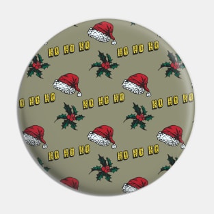 HoHoHo Christmas Pattern Pin