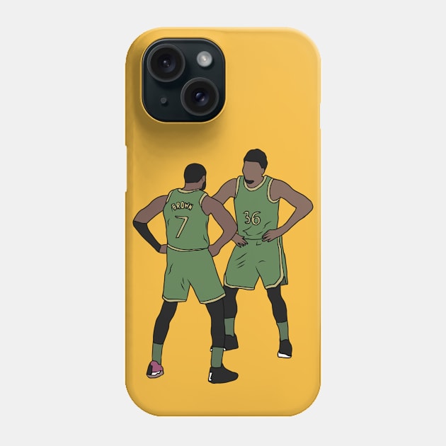 Jaylen Brown And Marcus Smart Dance Phone Case by rattraptees