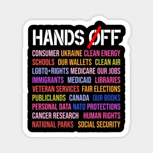 Hands Off Protest Magnet