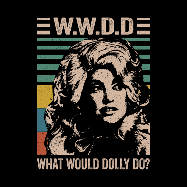 Distressed What Would Dolly Do by RomanDanielsArt