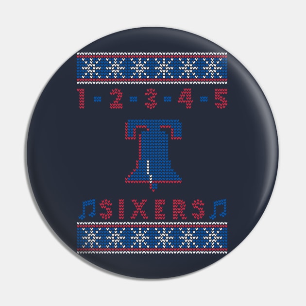 Ugly Sixers Xmas (original) Pin by OptionaliTEES