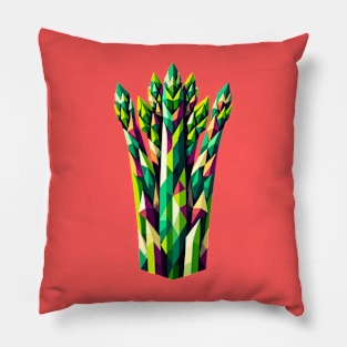 Abstract Geometric Asparagus - Color Design Pillow