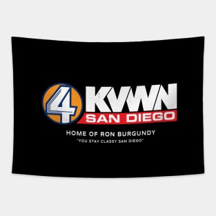 Channel 4 - KVWN San Diego - Home of Ron Burgundy Tapestry