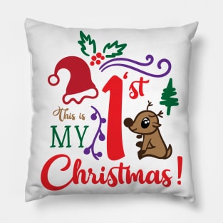 This is My First Christmas! Pillow