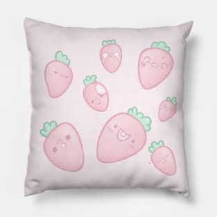 Funny Strawberries - Cute fruit Pillow