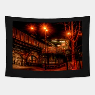 St Peters Metro Station At Night Tapestry