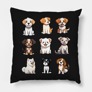 Orange Tabby Puppy Doge Funny Striped Dog lover emoji  - Classic Vintage Summer Pillow