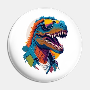 T-Rex Punk Pin