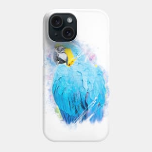 Parrot Bird Animal Wildlife Jungle Forest Nature Watercolor Phone Case