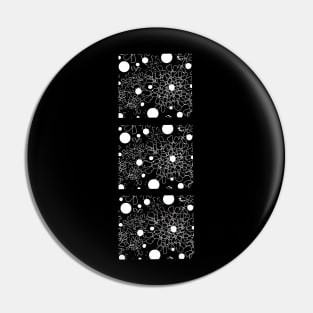 Black and white dots and squiggle Pin