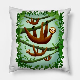 you came to the sloth neighborhood Pillow