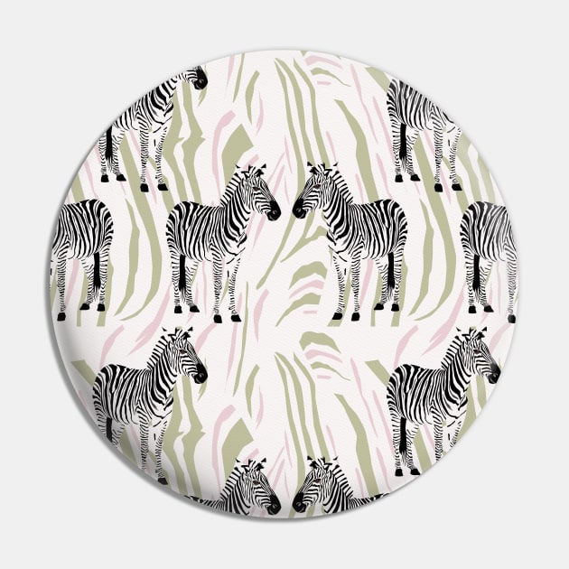 Zebra pattern Pin by CalliLetters