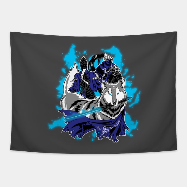 Artorias, Ciaran and Sif Tapestry by spookyruthy