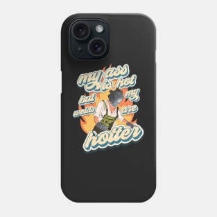 Funny sarcastic quote welder woman Hotter girl Phone Case