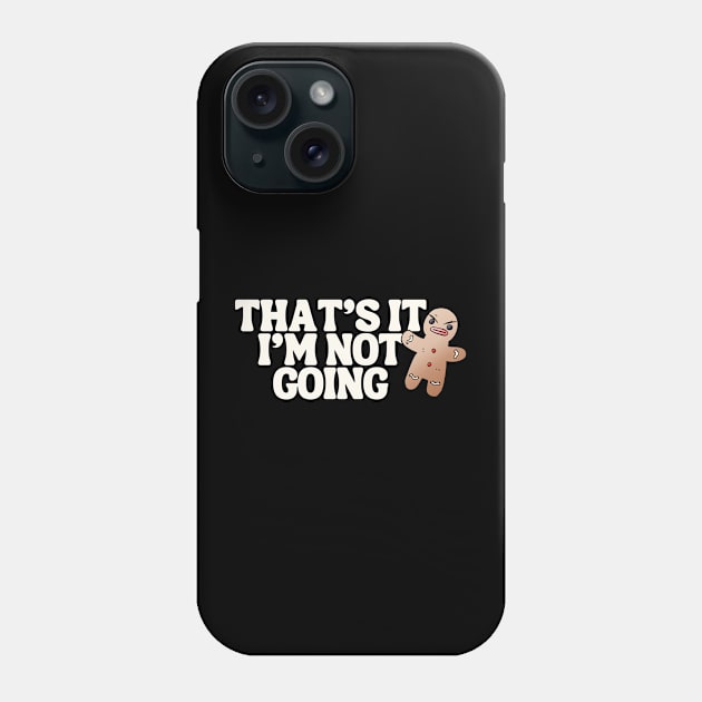 Angry Gingerbread Man Phone Case by UnikRay