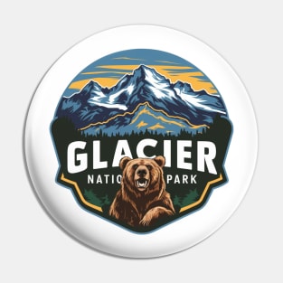 Glacier National Park Bear Pin