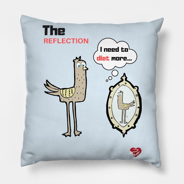 Reflection Chicken Pillow by Friendipets