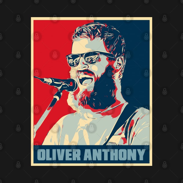 Oliver Anthony In Concert Hope Poster Popart by Odd Even