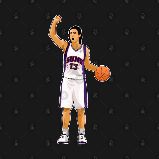 Steve Nash #13 Handle The Ball by RunAndGow