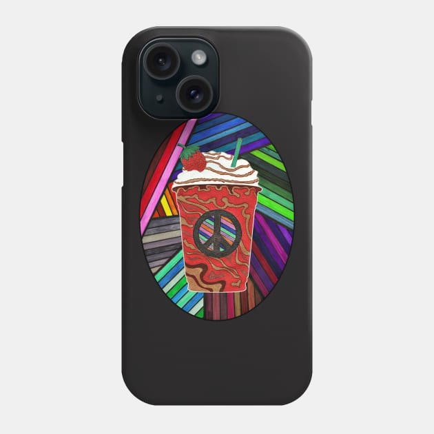 Psychedelic Frappuccino Phone Case by ARTWORKandBEYOND