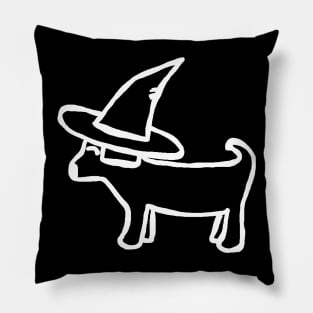 Halloweenie (white) Pillow