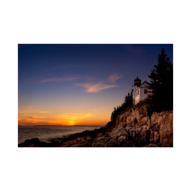 Sunset at Bass Harbor Lighthouse by jforno