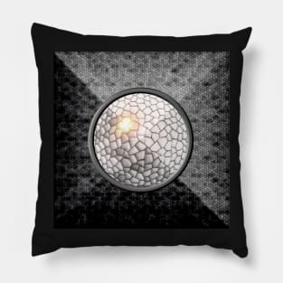 Sacred Geometry 3D Titanium Pyramid Architecture Pillow