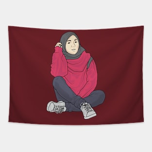 Maroon Hoodie Tapestry