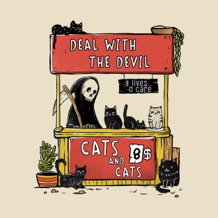 Deal With the Devil - Buy cats T-Shirt