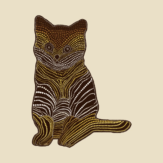 Meow Meow - Gold by Amy Diener