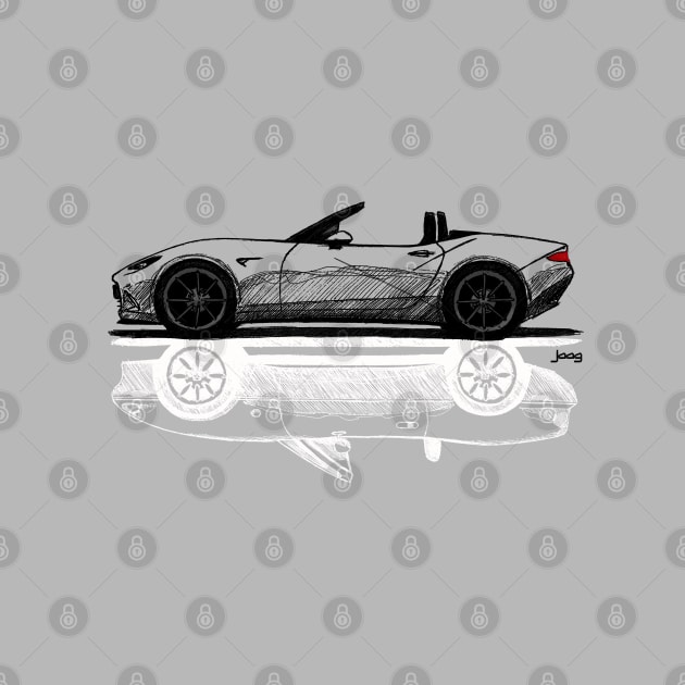 My sketch of the Japanese roadster car ND and NA by jaagdesign