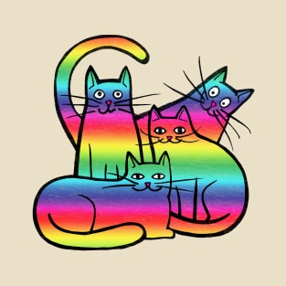 Rainbow cats T-Shirt