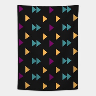 Colorful Triangle Shape Repeat Pattern Tapestry