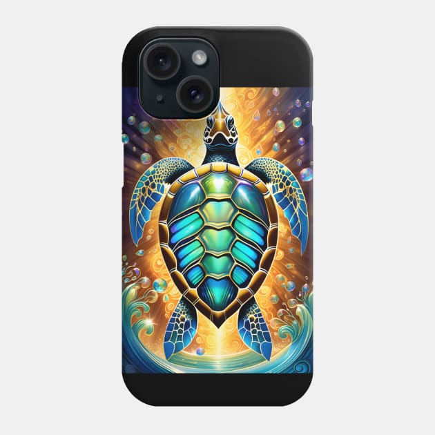 Stylized Sea Turtle Phone Case by BrightC