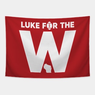 Luke for the W // Vintage Wisconsin Football Tapestry