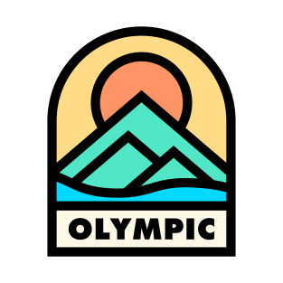 Olympic Peninusla Retro Badge T-Shirt