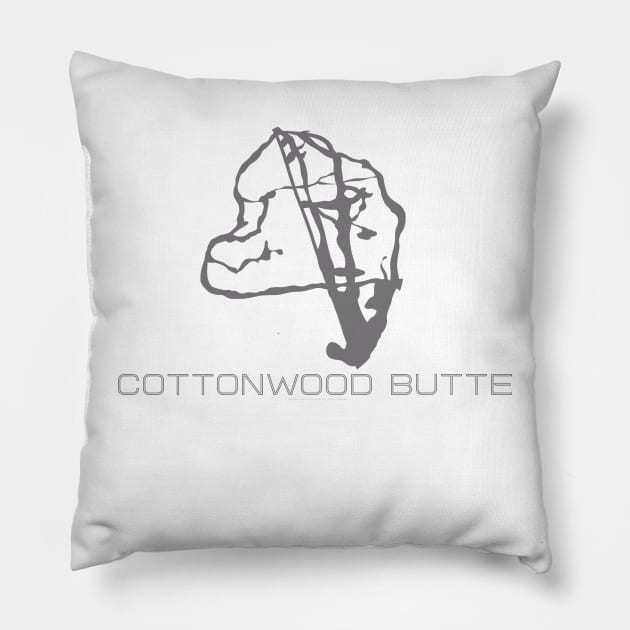 Cottonwood Butte Resort 3D Pillow by Mapsynergy