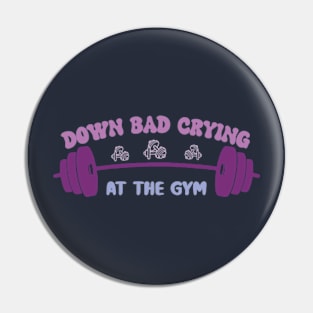 Down bad crying at gym Pin