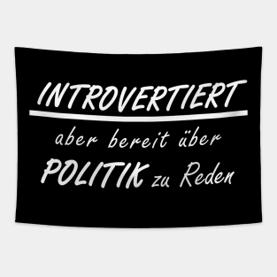 Frauen Politik lustiger Spruch Statement Tapestry