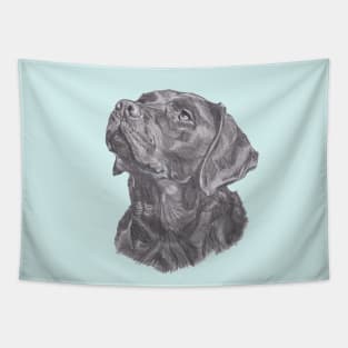 Classic Labrador Retriever Dog Profile Drawing Tapestry