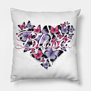 Blessed with Butterflies Pillow