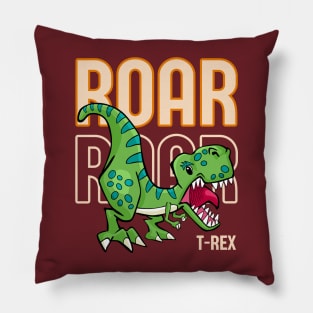 Roar Roar Dinosaur - T-Rex roaring Pillow