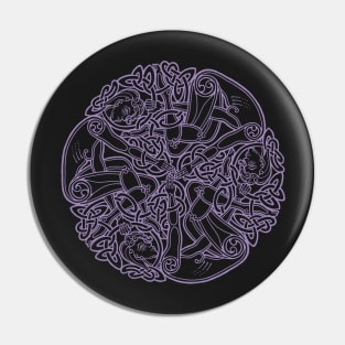 Celtic Triple Goddess - Purple Pin