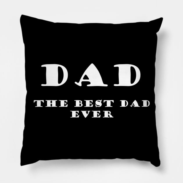 daddy dad papa fathers day family Pillow by Zekkanovix ART