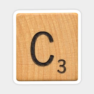 Letter Tile 'C' Magnet