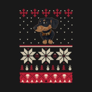 Dachshund And Chirstmas T-Shirt