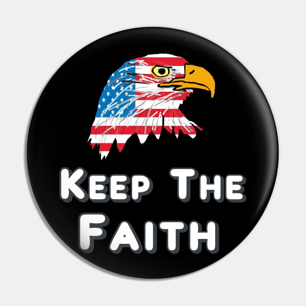 Keep The Faith Pin by Mark Ewbie
